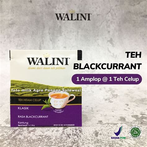 Jual Teh Hitam Blackcurrant WALINI 1 Amplop Teh Celup Black Tea