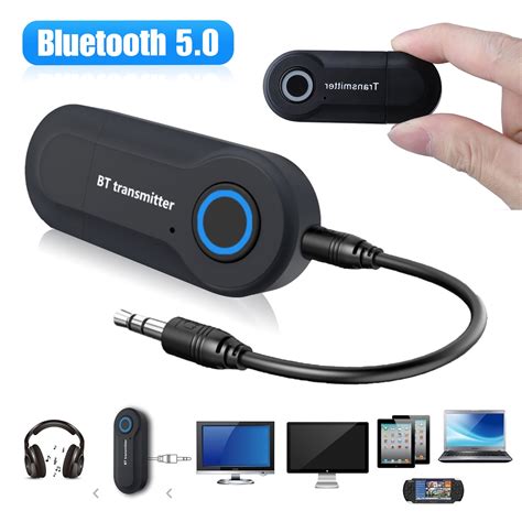 Tsv Portable Audio Transmitter Bluetooth Music Adapter Plug Play