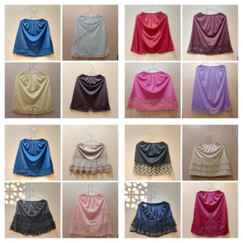 Jual Androk Satin Androk Renda Lingerie Rok Satin Dalaman Shopee Indonesia