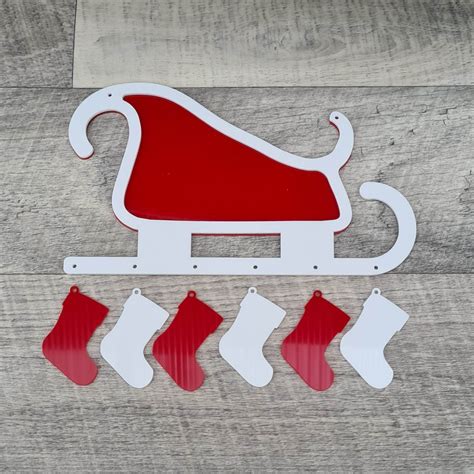 Acrylic Sleigh With Stockings Manchester Craft Blanks