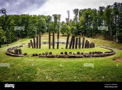 The ruins of Sarmizegetusa Regia, 2nd century AD, Romania Stock Photo ...