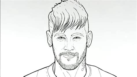 How To Draw Neymar Step By Step Youtube