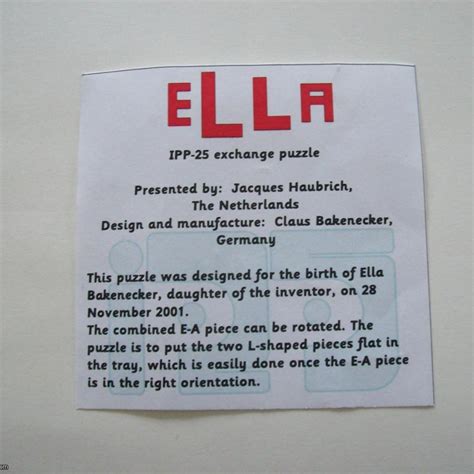 Ella Exchange Puzzle Ipp 25