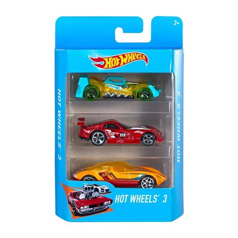 Vehículos de Juguete Hot Wheels Cast Basic Sorpresa Paquete de 3 Autos Bodega Aurrera