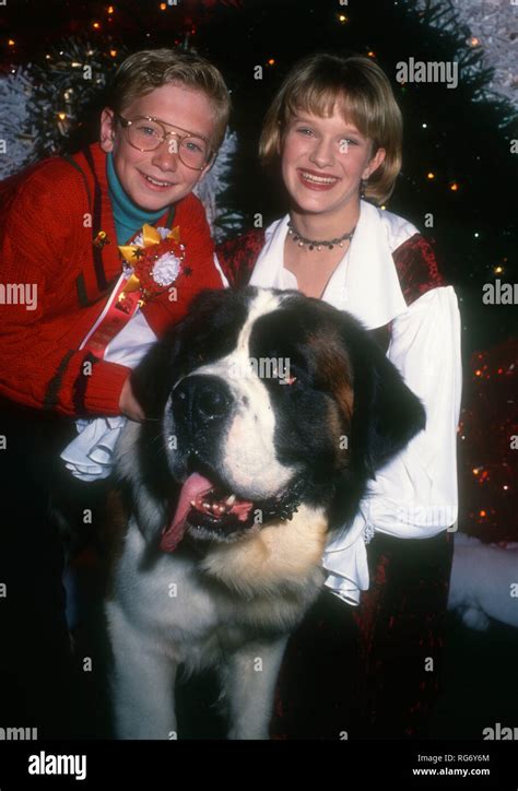 HOLLYWOOD, CA - NOVEMBER 28: Actor Christopher Castile, actress Nicholle Tom and Beethoven ...