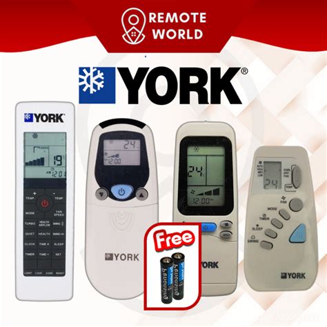 York Air Conditioner Remote Control Alat Kawalan Jauh Penghawa Dingin