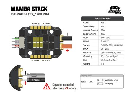 Mamba F55128k Mini Blheli 32 4in1 Esc 6s Buzz Fpv