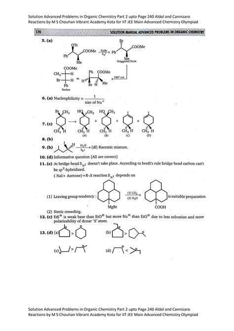 Solution Alkyl Halides 3 Solution To Advanced Problems In Organic