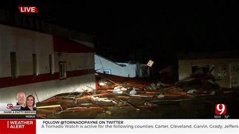 Businesses Homes Sustain Damage In Noble Following Tornado