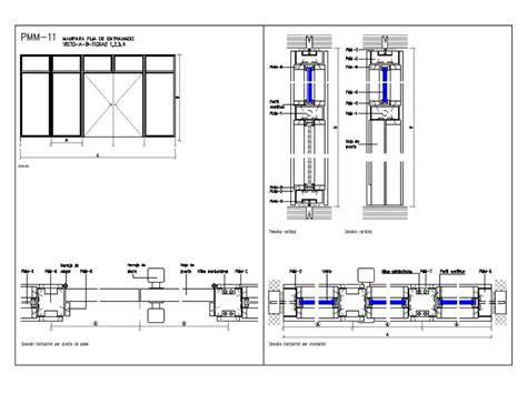 Aluminium Screens Detail 1 In Autocad Cad 3302 Kb Bibliocad