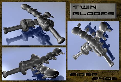 Twin Blades Wip By E1d3rs4g3 On Deviantart