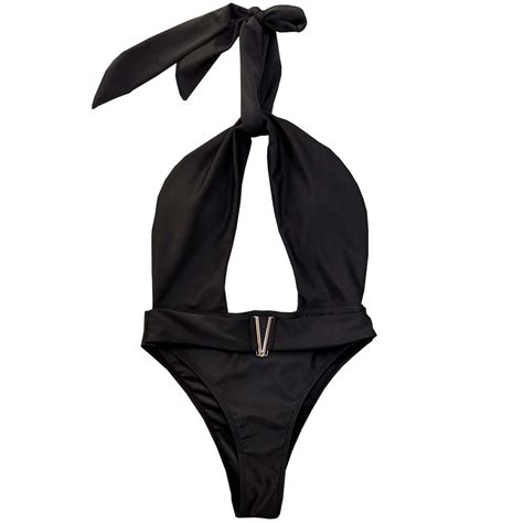 Bikini De Una Pieza Sexy Con Tiras Para Mujer Con Almohadilla En El