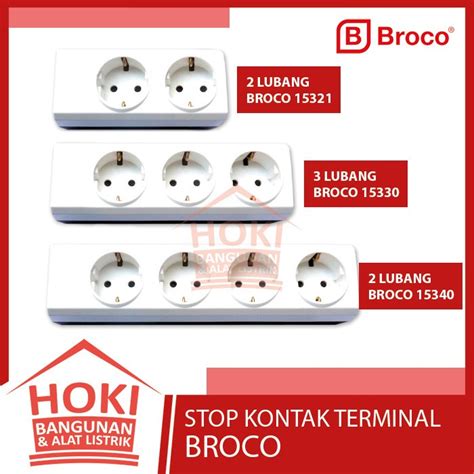 Jual Stop Kontak Ob Terminal Broco 2 3 4 Lubang 15321 15330 15340