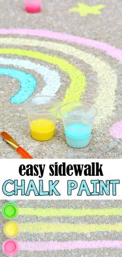 DIY Sidewalk Chalk Paint Recipe (Only 3 Ingredients!)