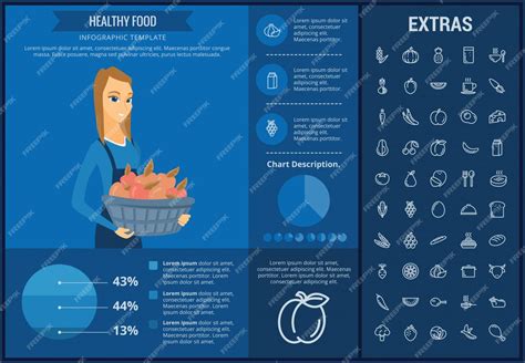 Premium Vector Healthy Food Infographic Template Elements Icons