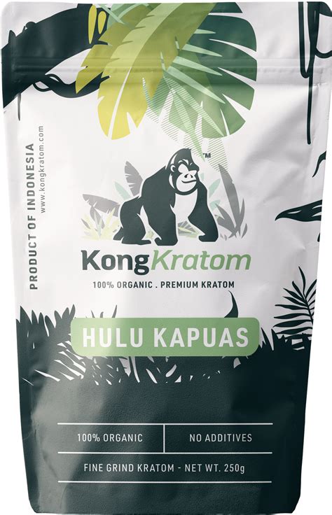 Green Hulu Kapuas Kratom Powder Kong Kratom