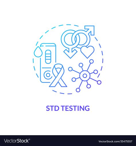 Std Testing Concept Icon Royalty Free Vector Image