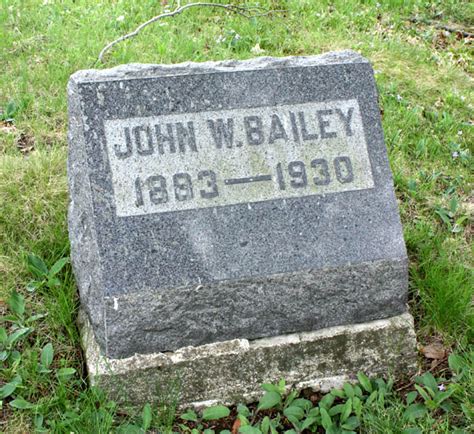 John W Bailey 1883 1930 Mémorial Find a Grave