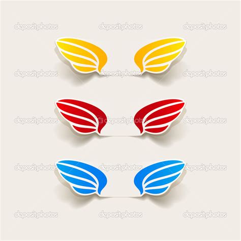 Realistic Design Element Wing Stock Vector By ©palau83 41208403