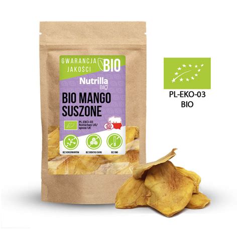 Mango Suszone BIO 500g Bez Cukru Ekologiczne Cena Sklep Ekopaka