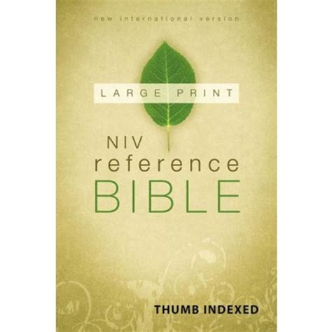 NIV Reference Bible | Large Print | Thumb-Indexed - BWH Ministries