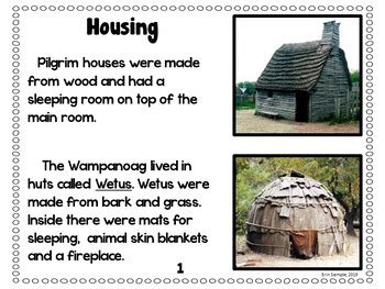 Meet the Pilgrims and Wampanoag! by Erin Sample | TpT