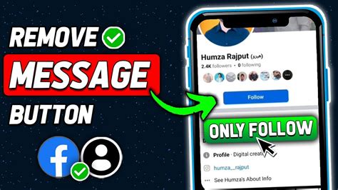 How To Remove Message Button On Facebook Hide Message Button On