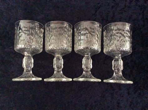 S Ravenhead Siesta Wine Glasses Goblets Set Of Bark Etsy