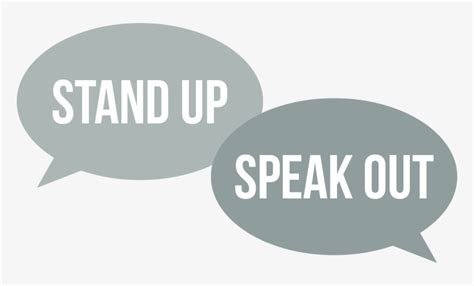 April 5 Stand Up Speak Out Stand Up Speak Up Png Free Transparent