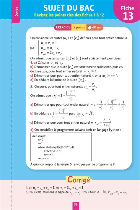 Objectif Bac Fiches D Tachables Sp Cialit Maths Tle Hachette Fr