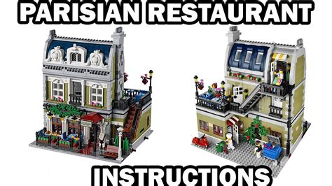 LEGO INSTRUCTIONS PARISIAN RESTAURANT CREATOR EXPERT LEGO 10243