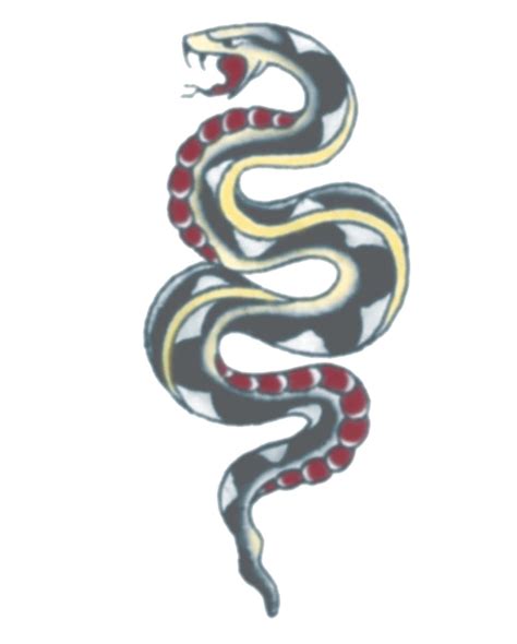 Snake Tattoo Adhesive tattoos as costume accessories | Horror-Shop.com