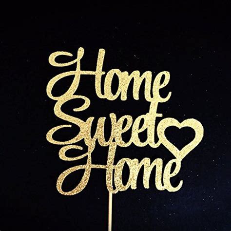 Atelier Elegance Home Sweet Home Cake Topper Housewarming Cake Topper