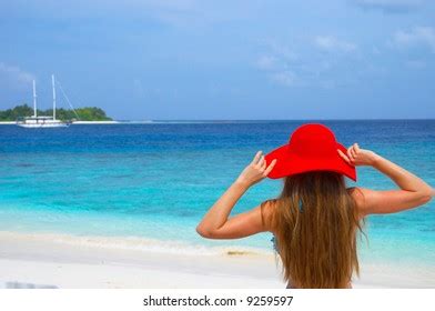 52 024 Red Bikini Model Images Stock Photos Vectors Shutterstock