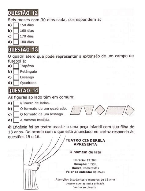 Simulado 5 Ano Matematica Braincp