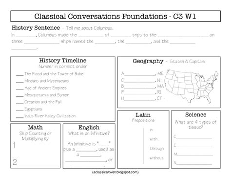 Homeschooling With A Classical Twist Cycle 3 Week 1 Review Sh