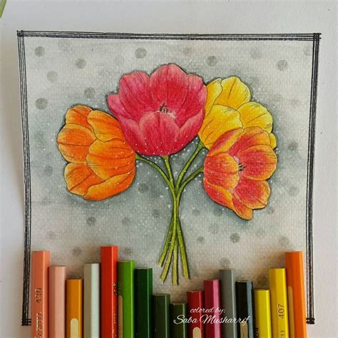 Its Day Of Thedailymarker Day Colored The Tulips With Color