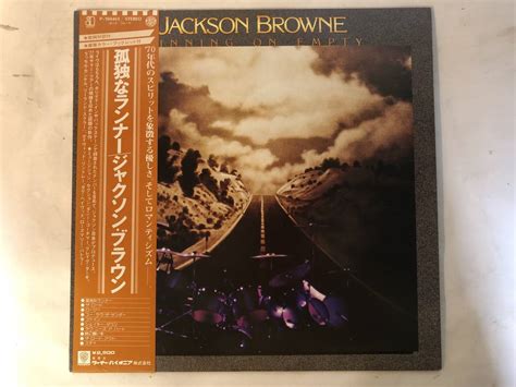 目立った傷や汚れなし30407S 美盤 帯付12inch LPジャクソンブラウン JACKSON BROWNE RUNNING ON