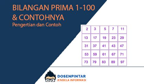 Bilangan Prima 1 100 Dan Contohnya