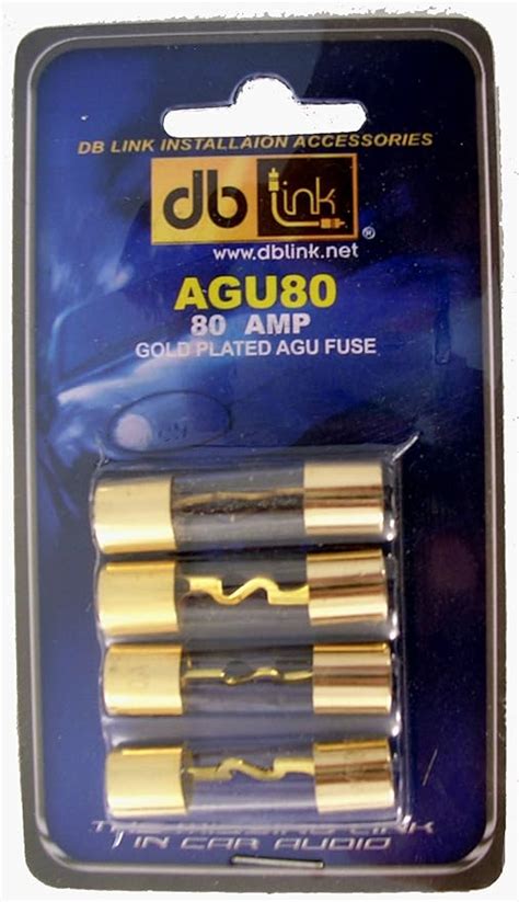 Db Link Agu80 80 Amp Gold Agu Fuses Automotive