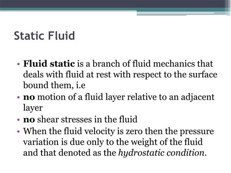 PPT - Chapter Three Static Fluid and its Application PowerPoint ...