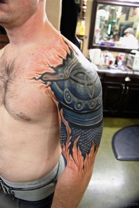 44 Great Armour Tattoos On Shoulder Tattoo Designs TattoosBag