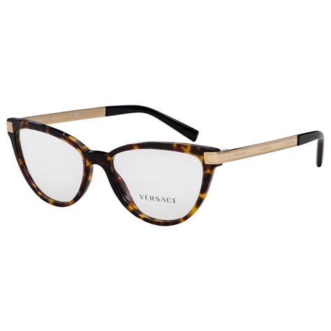 Versace Ve 3271 108 Havanagold Eyeglasses W Case 54 16 8056597049047 Versace Eyeglasses