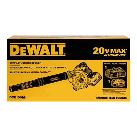 Kit Soplador Compacto Inal Mbrico V Cargador Y Bater A Dewalt The