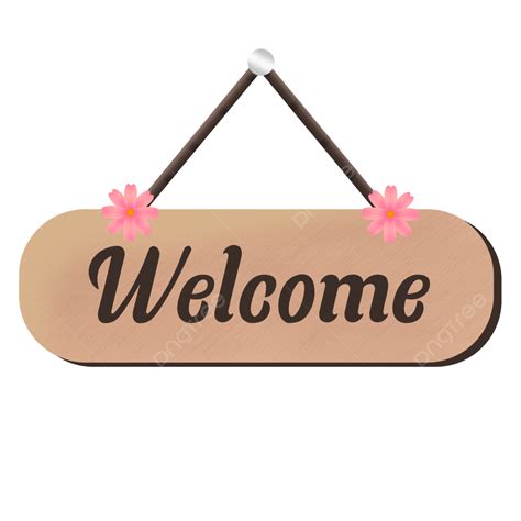 Welcome Hanging Board Welcome Board Hanging Board Png Transparent