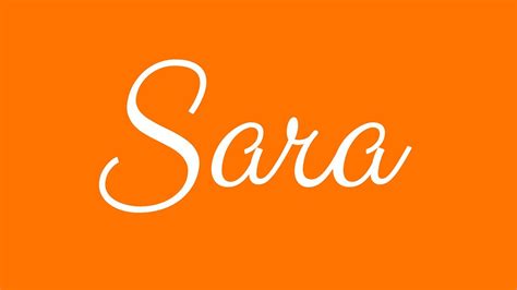 Learn How To Sign The Name Sara Stylishly In Cursive Writing Youtube