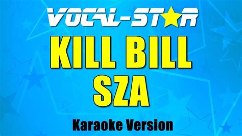 Sza Kill Bill Karaoke Version Youtube