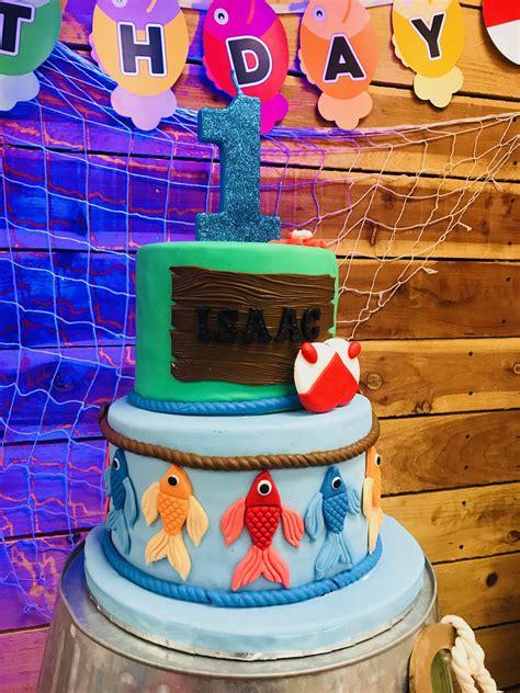 O Fish Ally First Birthdays Fishing Birthday Cake Party Desserts