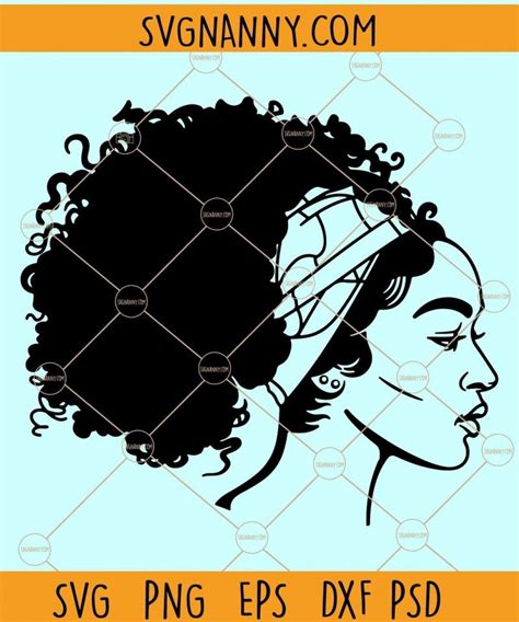 Periodt Afro Smirk Svg File Periodt Woman Cap Svg Black Woman Svg