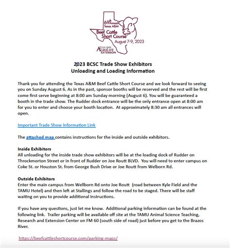Trade Show Exhibitors Beef Cattle Short Course